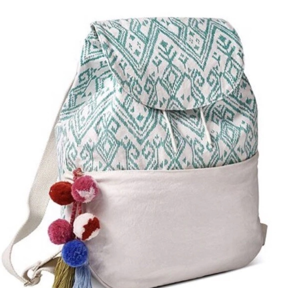 John Robshaw Robshaw 100% Organic Cotton Drawstring Bookbag